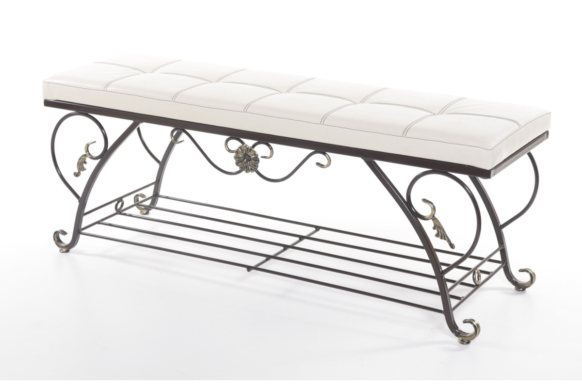 Банкетка CLASSIC арт. 3.2-Д Беж. с дек. полкой