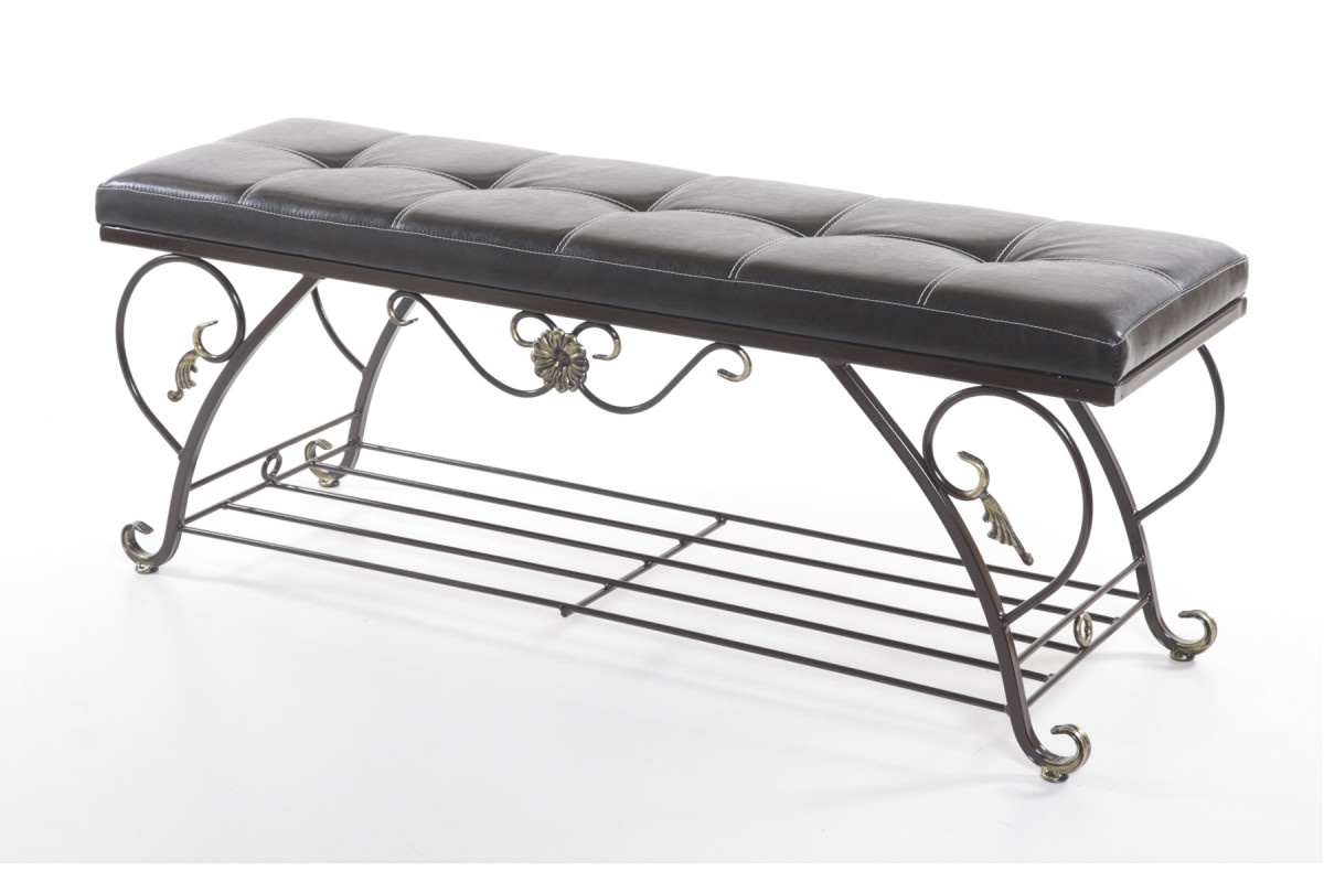 Банкетка CLASSIC арт. 3.2-Д Кор. с дек. полкой