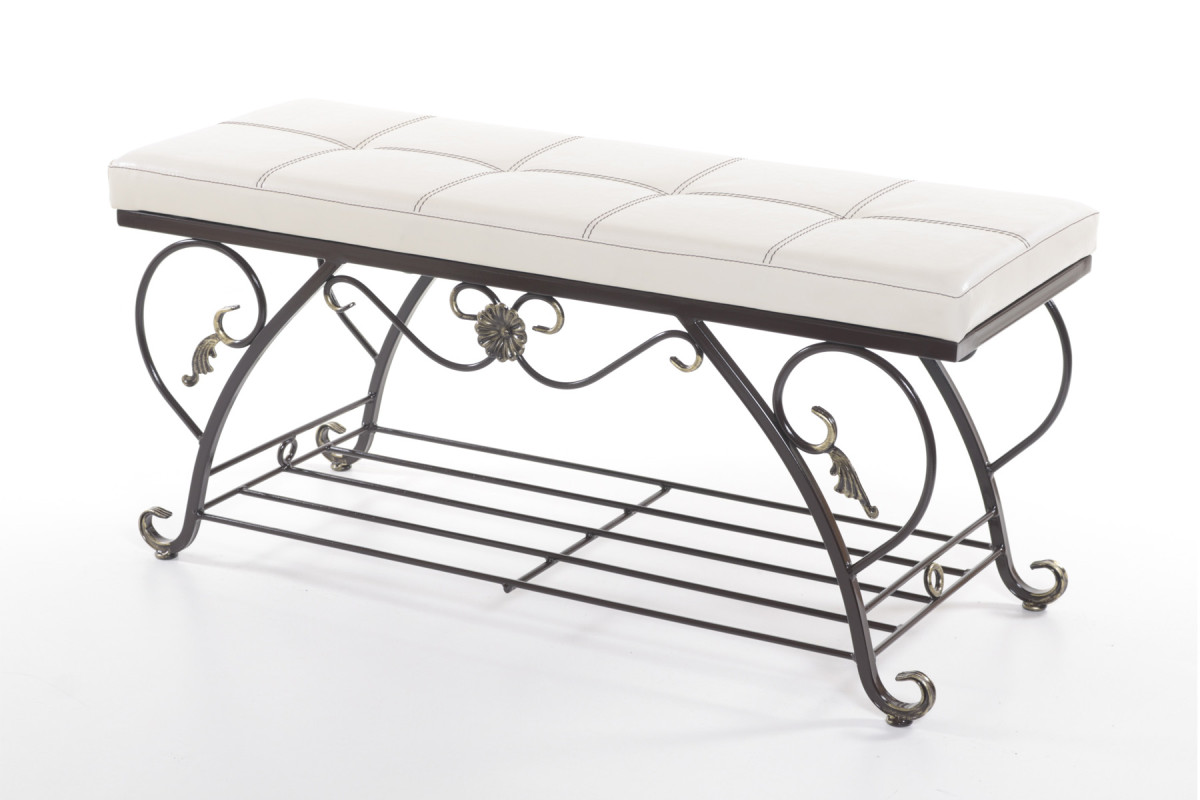 Банкетка CLASSIC арт. 3.2-Г Беж. с дек. полкой