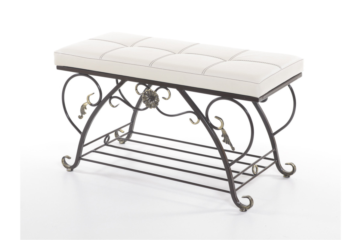 Банкетка CLASSIC арт. 3.2-В Беж. с дек. полкой