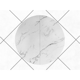 Обеденный стол AMC Elite (серии SLIM) / E18(900) D1 (бежевый/Мрамор Кристалл)