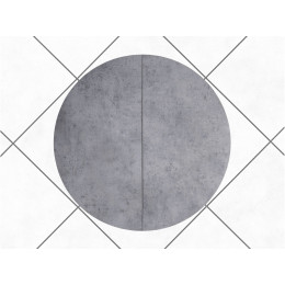 Обеденный стол AMC Elite (серии SLIM) / E18(900) D1 (бежевый/Бетон Чикаго светло-серый)