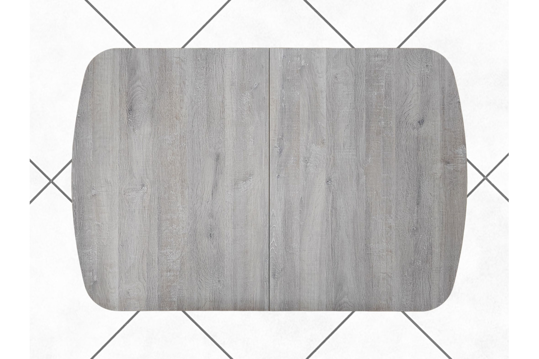 Обеденный стол AMC Elite (серии SLIM) / E24(1100) D2 (черный/Дуб Уайт-Ривер песочно-бежевый)