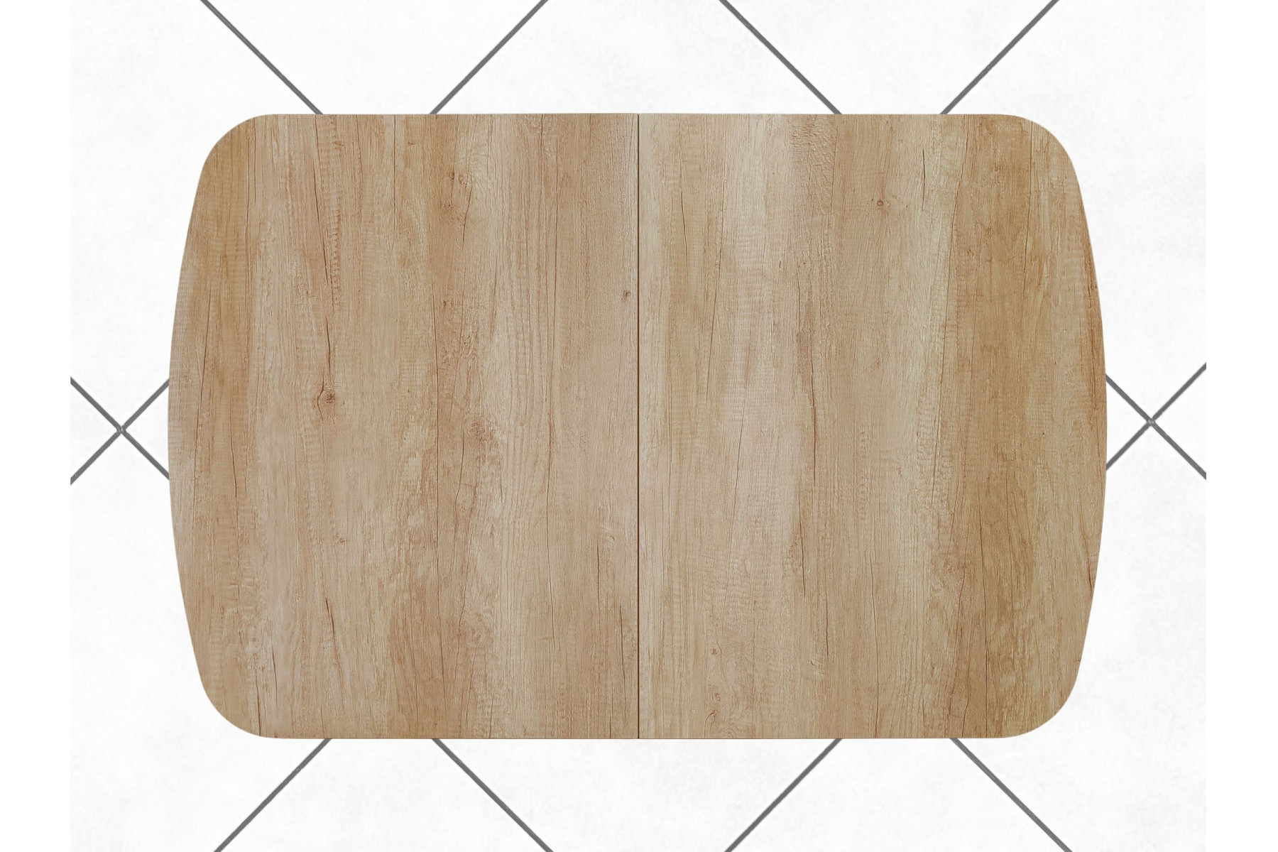 Обеденный стол AMC Elite (серии SLIM) / E18(1100) D2 (белый/Дуб Небраска Натуральный)