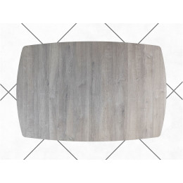 Обеденный стол AMC Elite (серии SLIM) / E18(1200) D6 (белый/Дуб Уайт-Ривер песочно-бежевый)