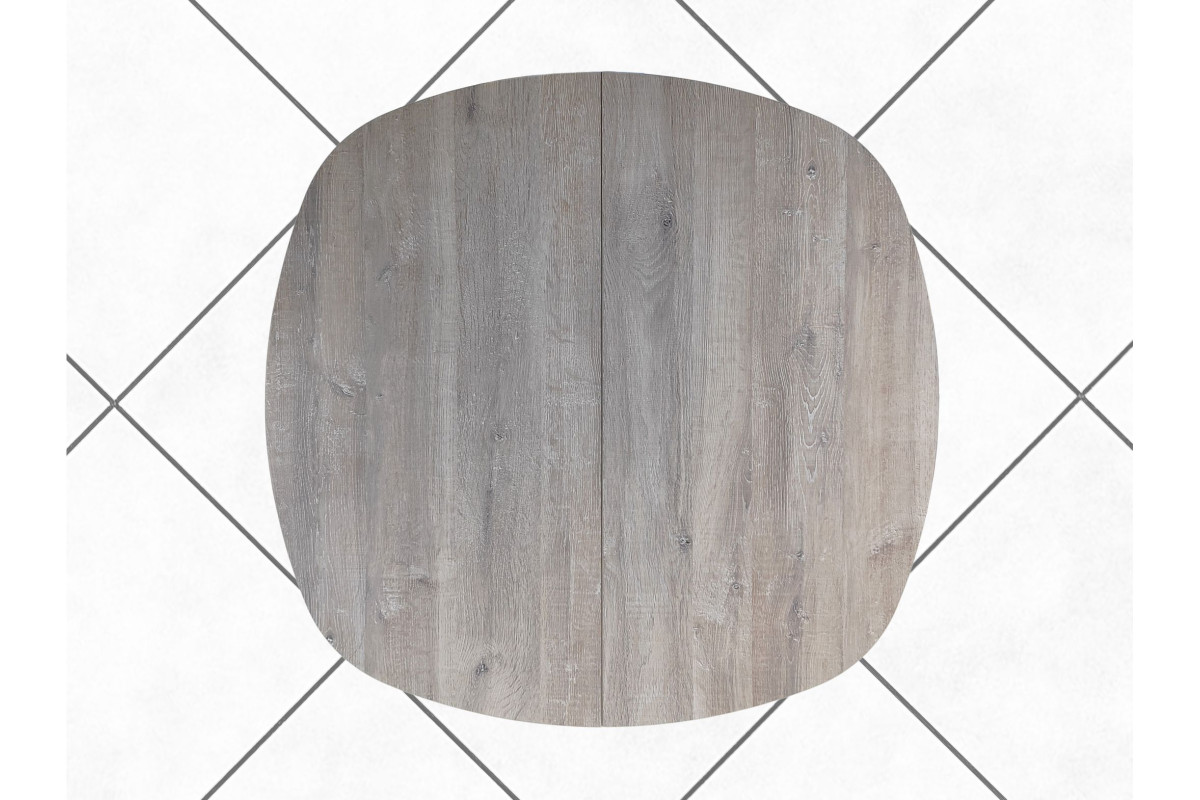 Обеденный стол AMC Elite (серии SLIM) / E24(900) D7 (белый/Дуб Уайт-Ривер песочно-бежевый)