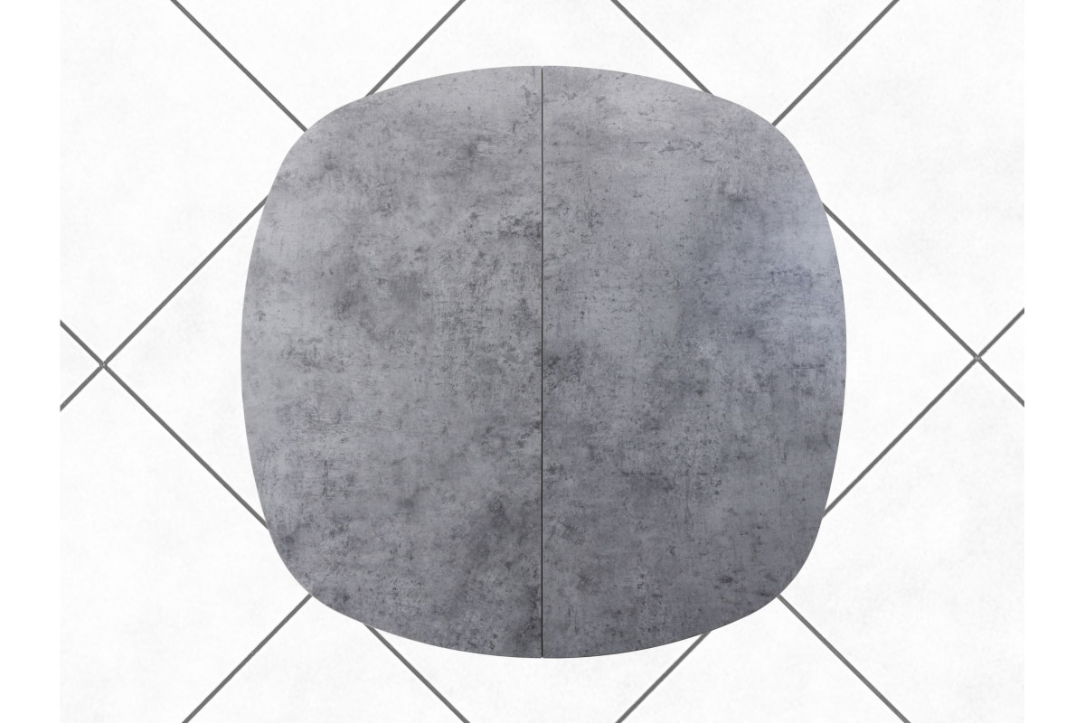 Обеденный стол AMC Elite (серии SLIM) / E19(800) D7 (графит/Бетон Чикаго светло-серый)