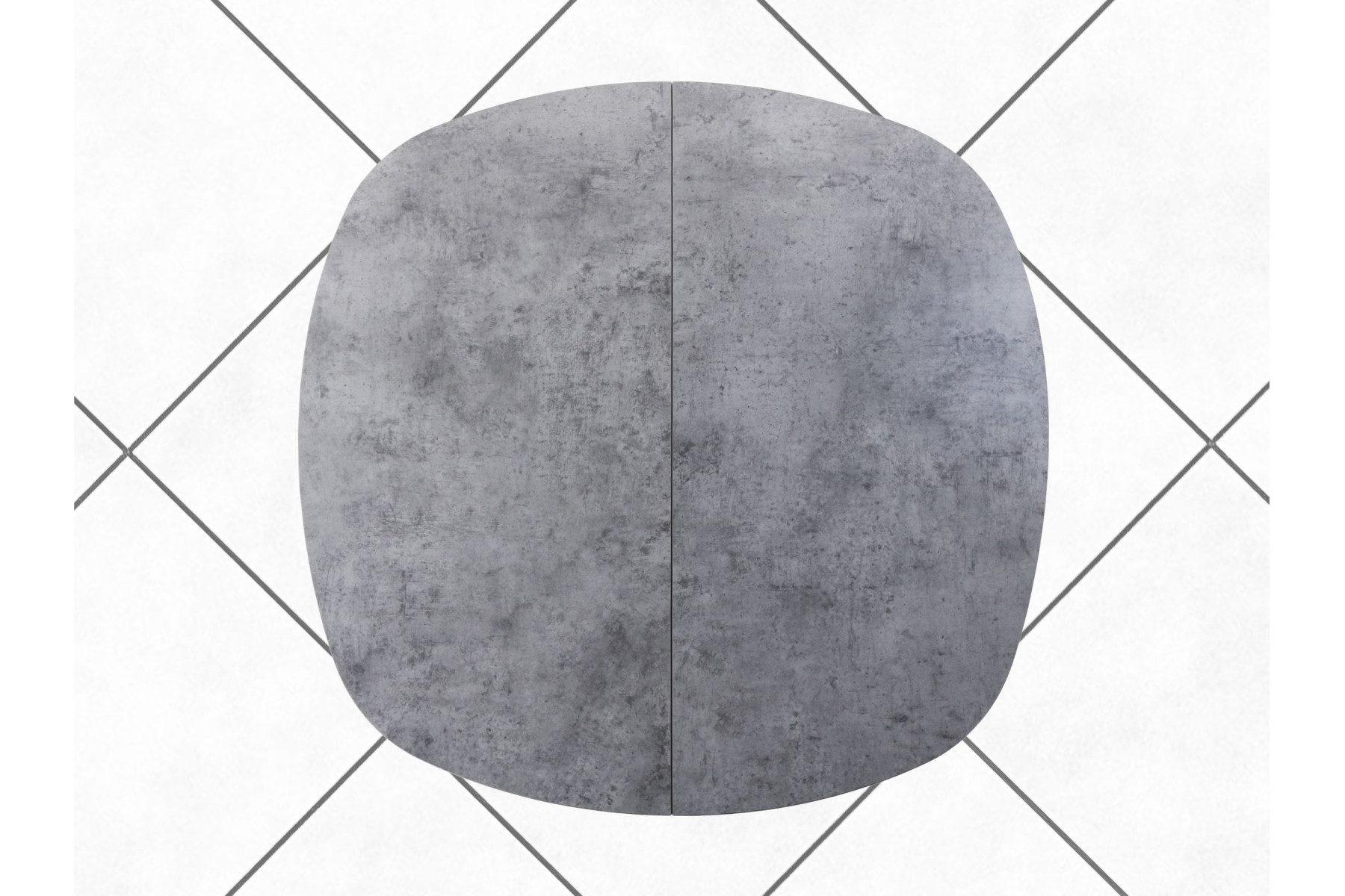 Обеденный стол AMC Elite (серии SLIM) / E18(900) D7 (черный/Бетон Чикаго светло-серый)