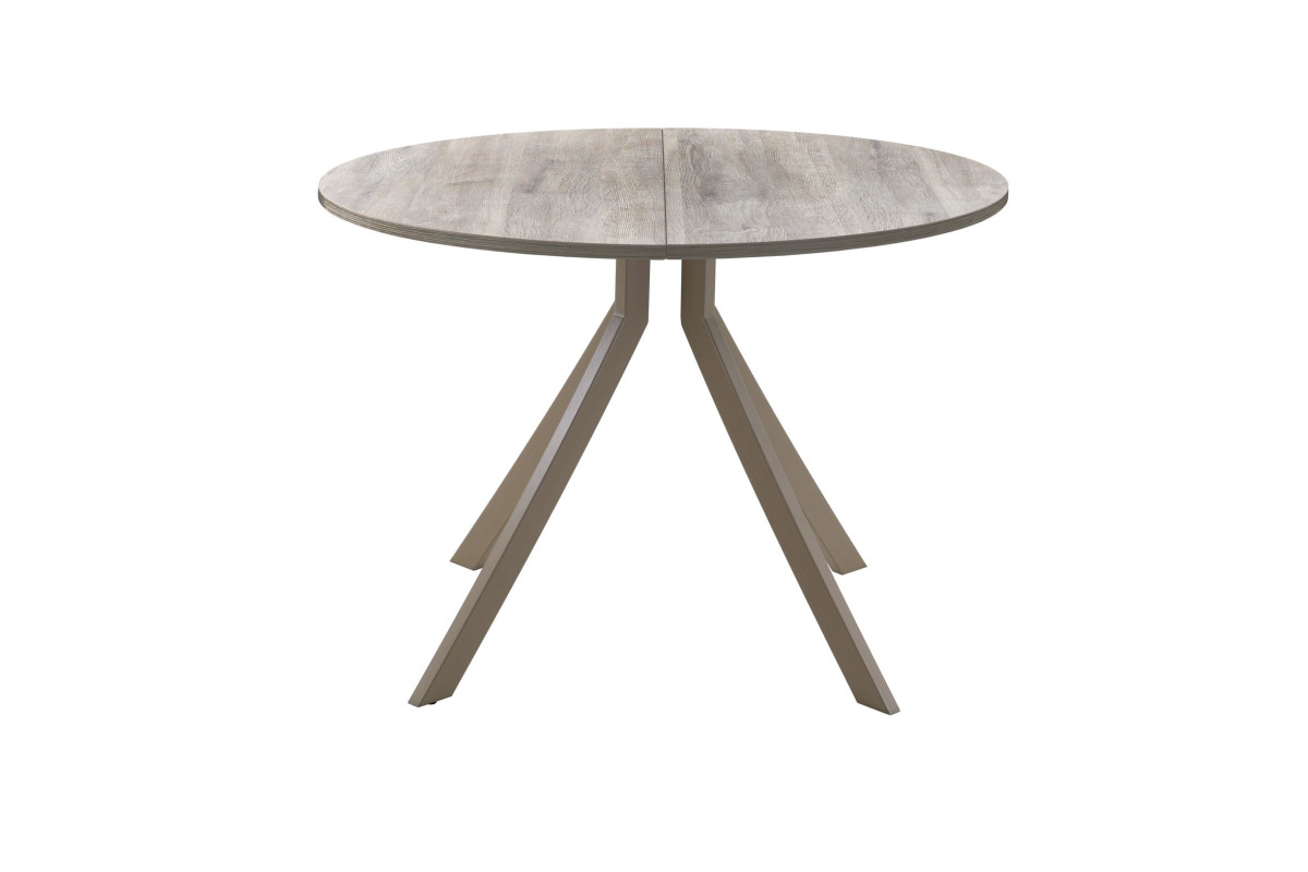 Обеденный стол AMC Elite (серии SLIM) / E18(900) D1 (капучино/Дуб Уайт-Ривер песочно-бежевый)