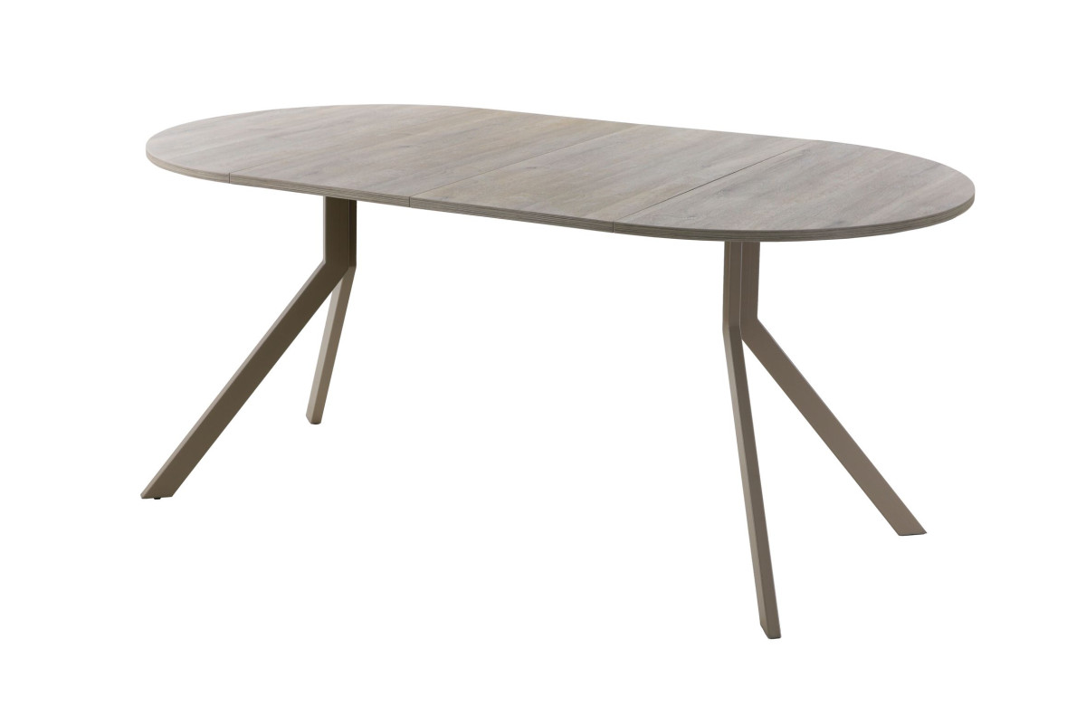 Обеденный стол AMC Elite (серии SLIM) / E18(900) D1 (капучино/Дуб Уайт-Ривер песочно-бежевый)