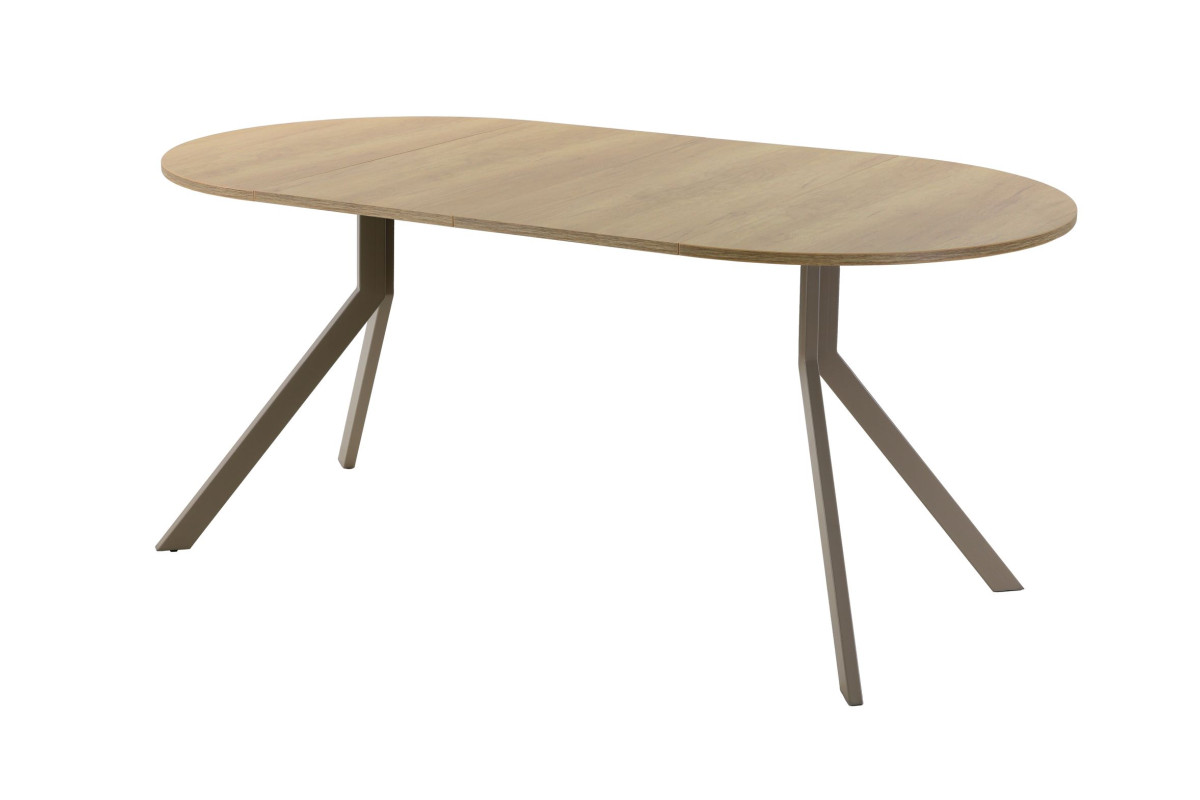 Обеденный стол AMC Elite (серии SLIM) / E18(800) D1 (капучино/Дуб Небраска Натуральный)