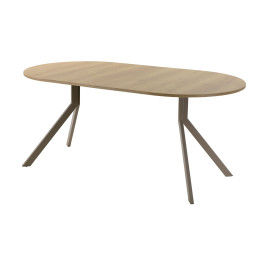 Обеденный стол AMC Elite (серии SLIM) / E18(900) D1 (капучино/Дуб Небраска Натуральный)