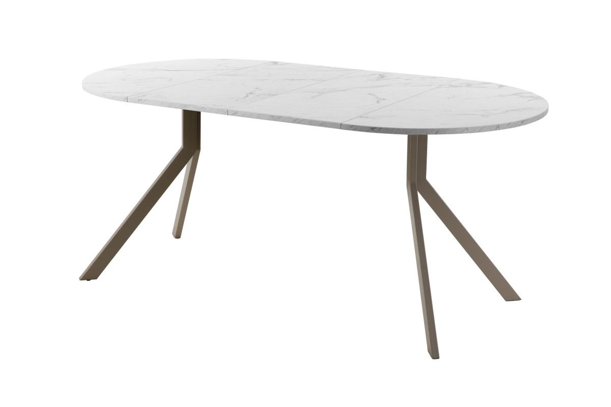 Обеденный стол AMC Elite (серии SLIM) / E18(900) D1 (капучино/Мрамор Кристалл)