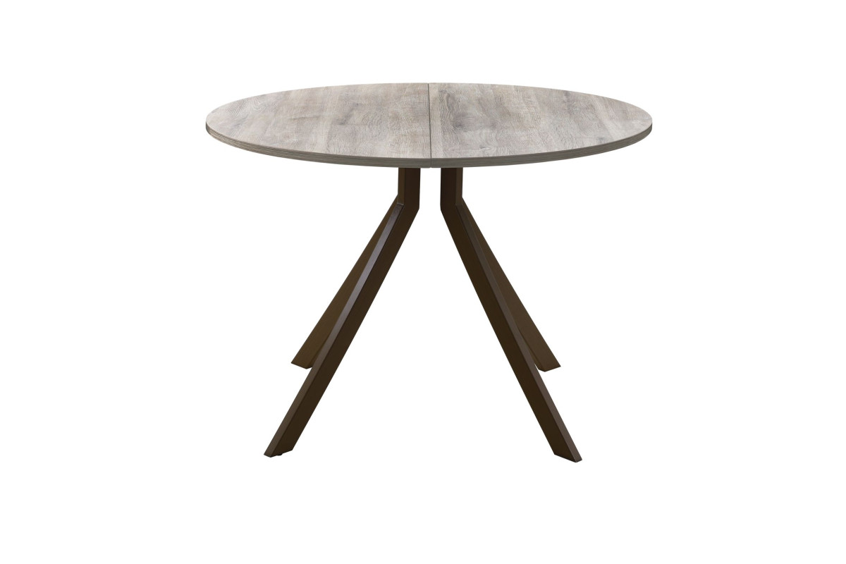 Обеденный стол AMC Elite (серии SLIM) / E18(900) D1 (коричневый/Дуб Уайт-Ривер песочно-бежевый)