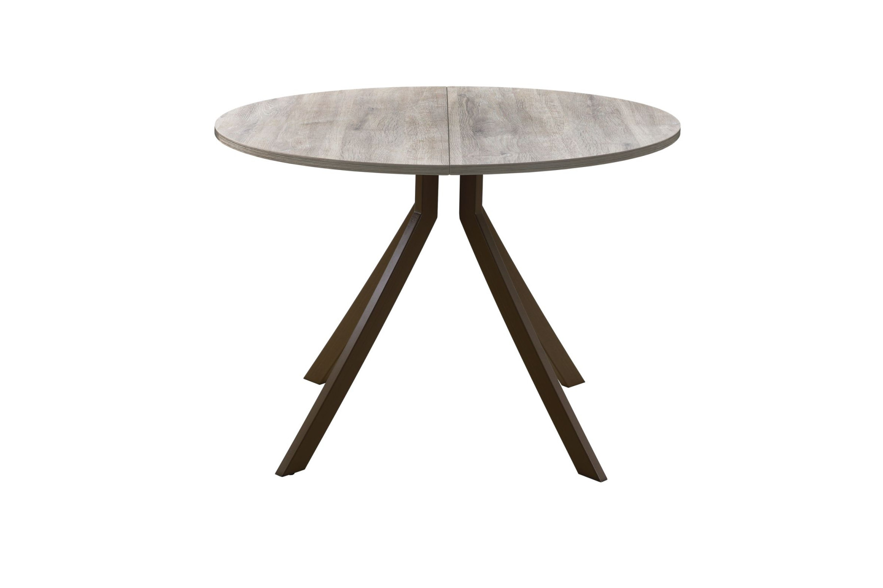 Обеденный стол AMC Elite (серии SLIM) / E18(900) D1 (коричневый/Дуб Уайт-Ривер песочно-бежевый)