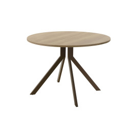 Обеденный стол AMC Elite (серии SLIM) / E18(900) D1 (коричневый/Дуб Небраска Натуральный)