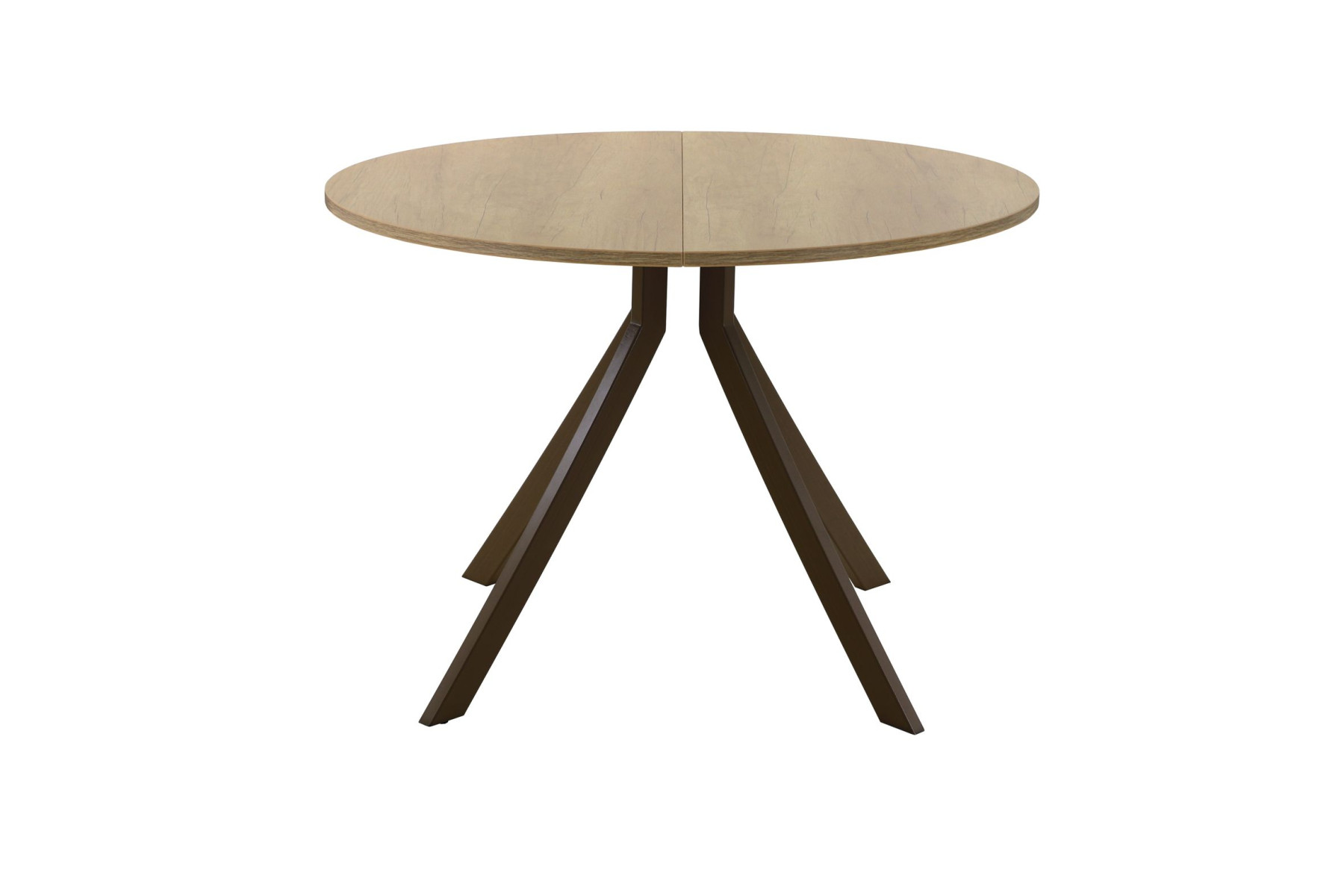 Обеденный стол AMC Elite (серии SLIM) / E18(900) D1 (коричневый/Дуб Небраска Натуральный)