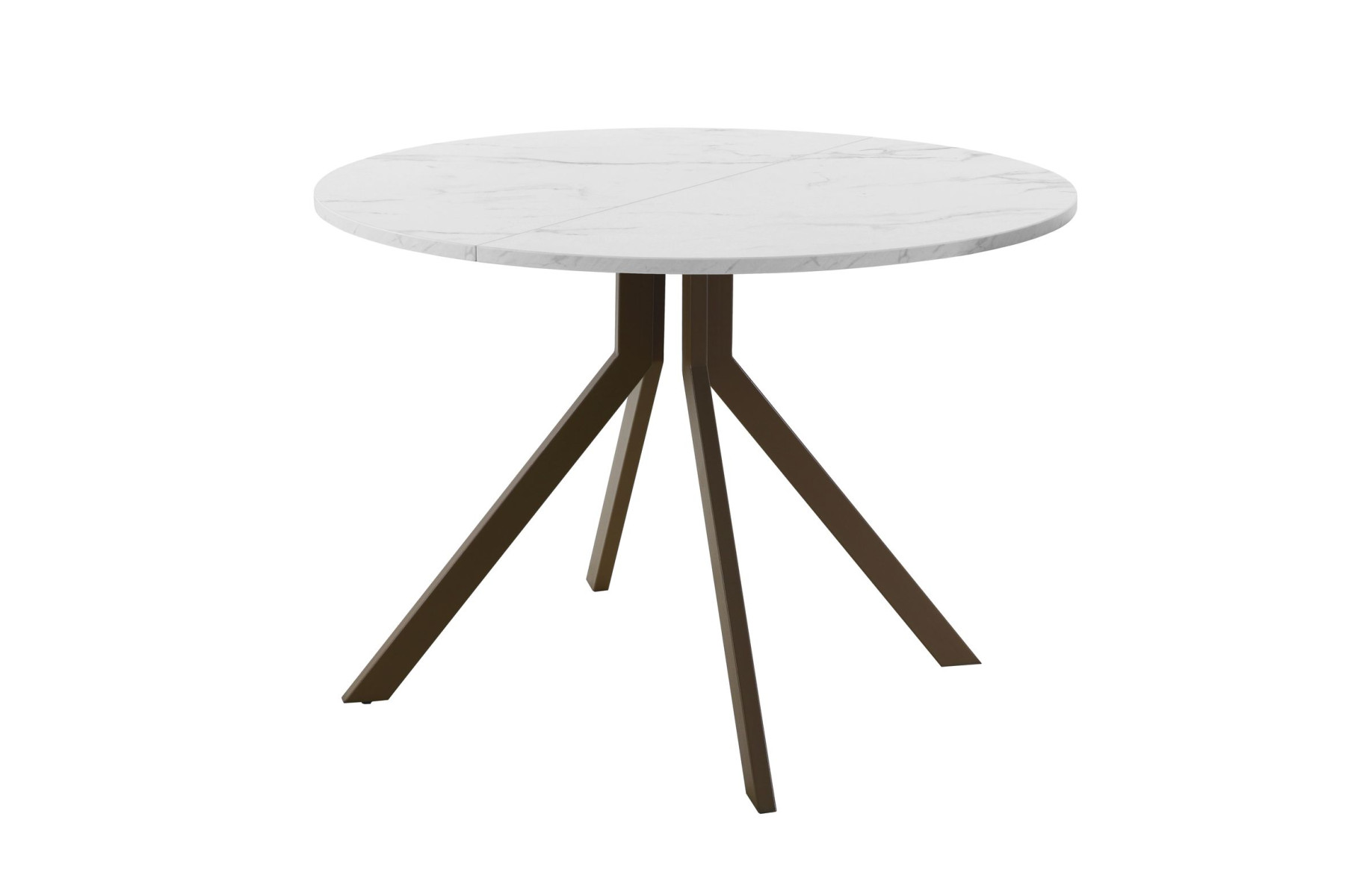 Обеденный стол AMC Elite (серии SLIM) / E18(900) D1 (коричневый/Мрамор Кристалл)