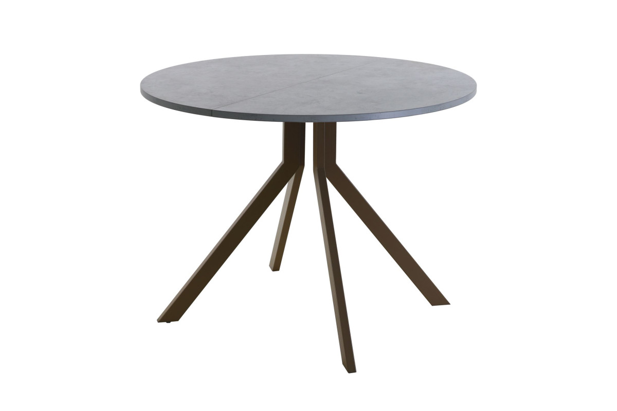 Обеденный стол AMC Elite (серии SLIM) / E18(900) D1 (коричневый/Бетон Чикаго светло-серый)