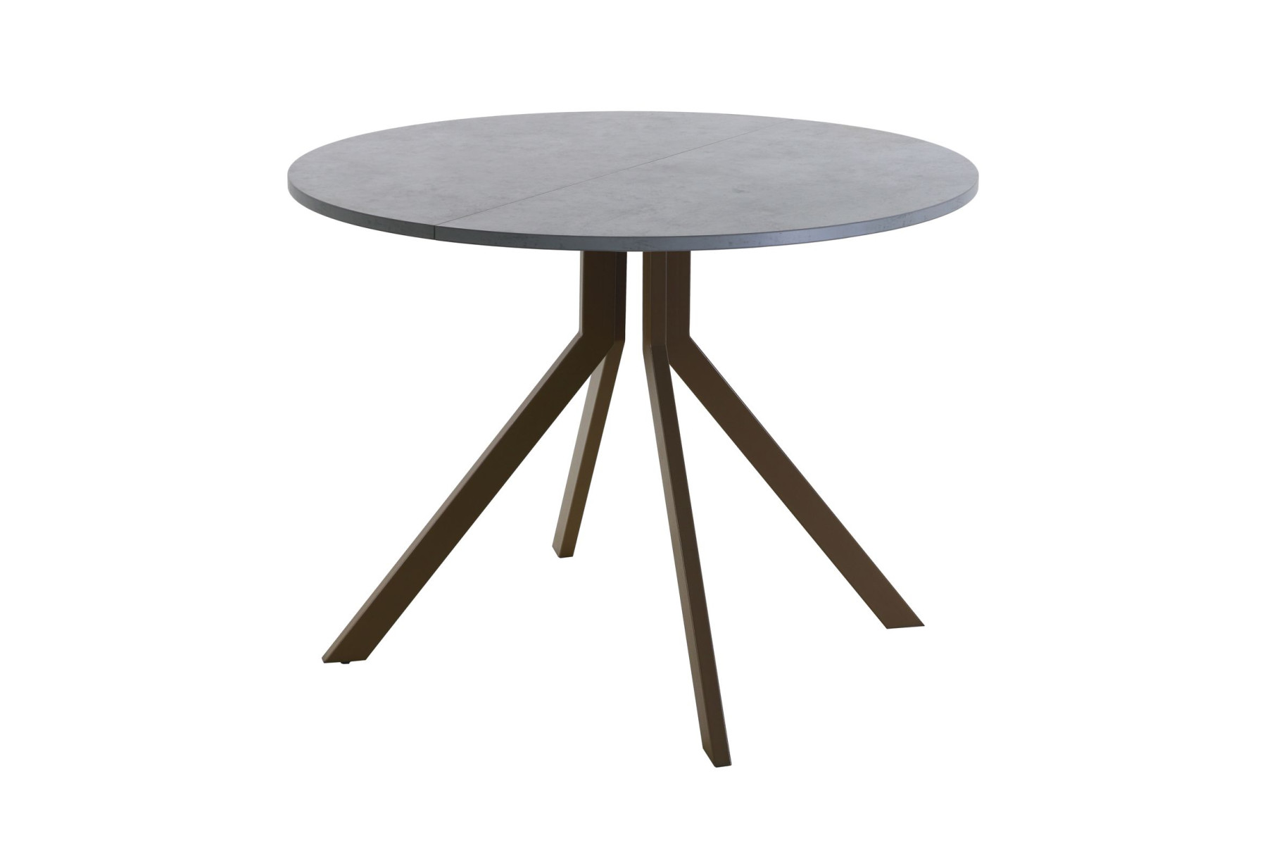 Обеденный стол AMC Elite (серии SLIM) / E18(900) D1 (коричневый/Бетон Чикаго светло-серый)