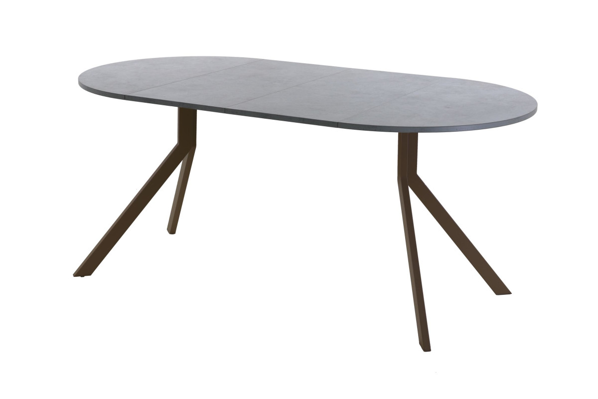 Обеденный стол AMC Elite (серии SLIM) / E18(900) D1 (коричневый/Бетон Чикаго светло-серый)