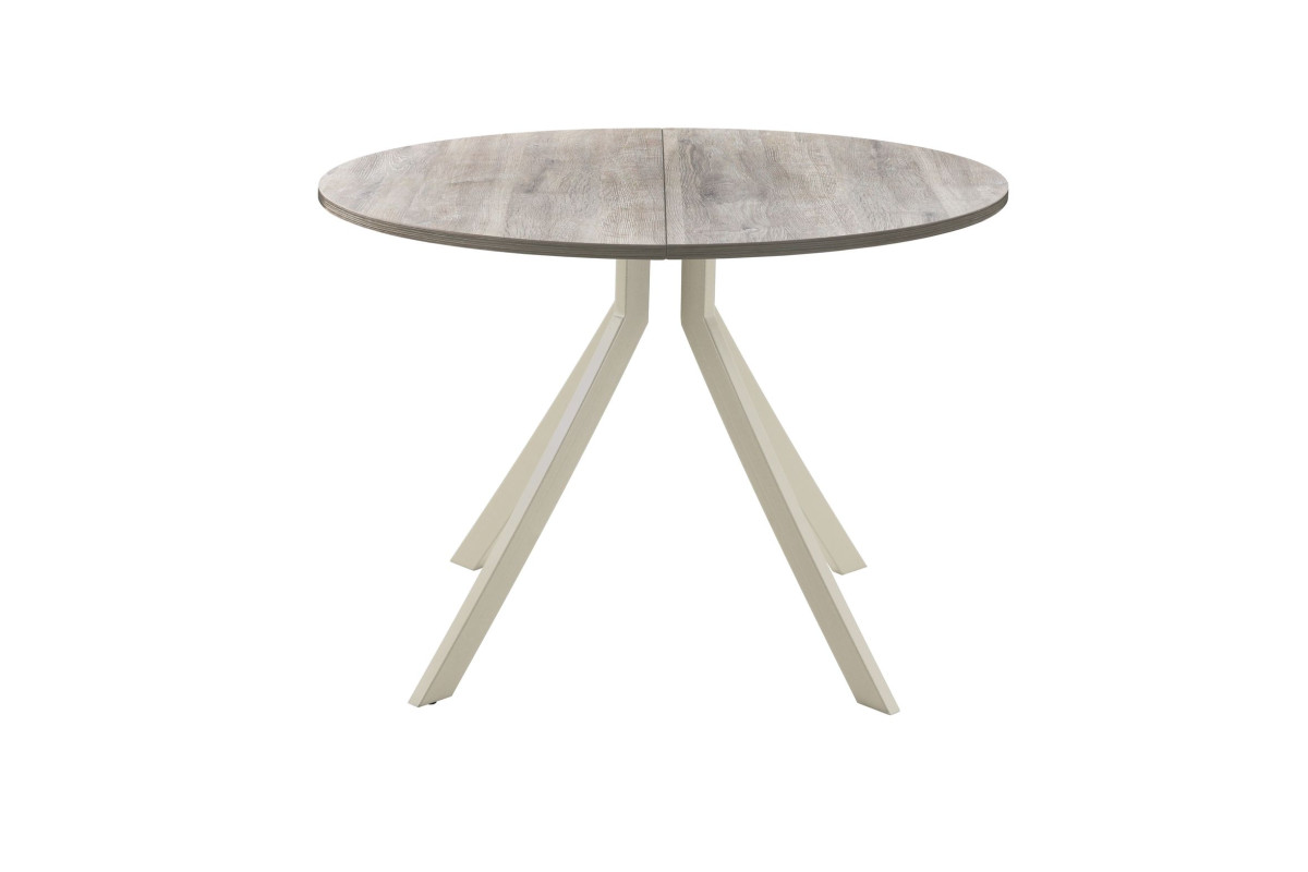 Обеденный стол AMC Elite (серии SLIM) / E18(800) D1 (бежевый/Дуб Уайт-Ривер песочно-бежевый)