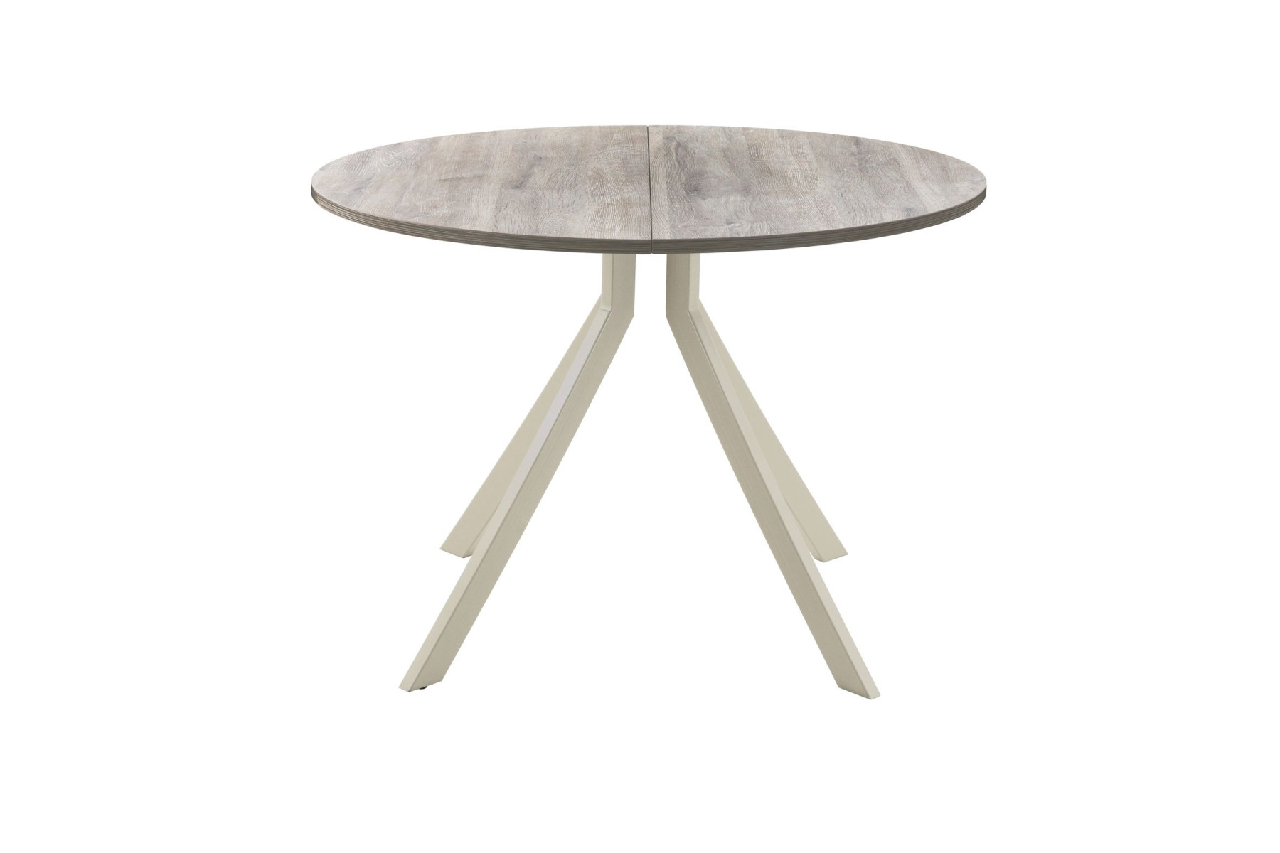 Обеденный стол AMC Elite (серии SLIM) / E18(800) D1 (бежевый/Дуб Уайт-Ривер песочно-бежевый)