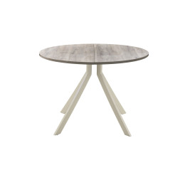 Обеденный стол AMC Elite (серии SLIM) / E18(900) D1 (бежевый/Дуб Уайт-Ривер песочно-бежевый)