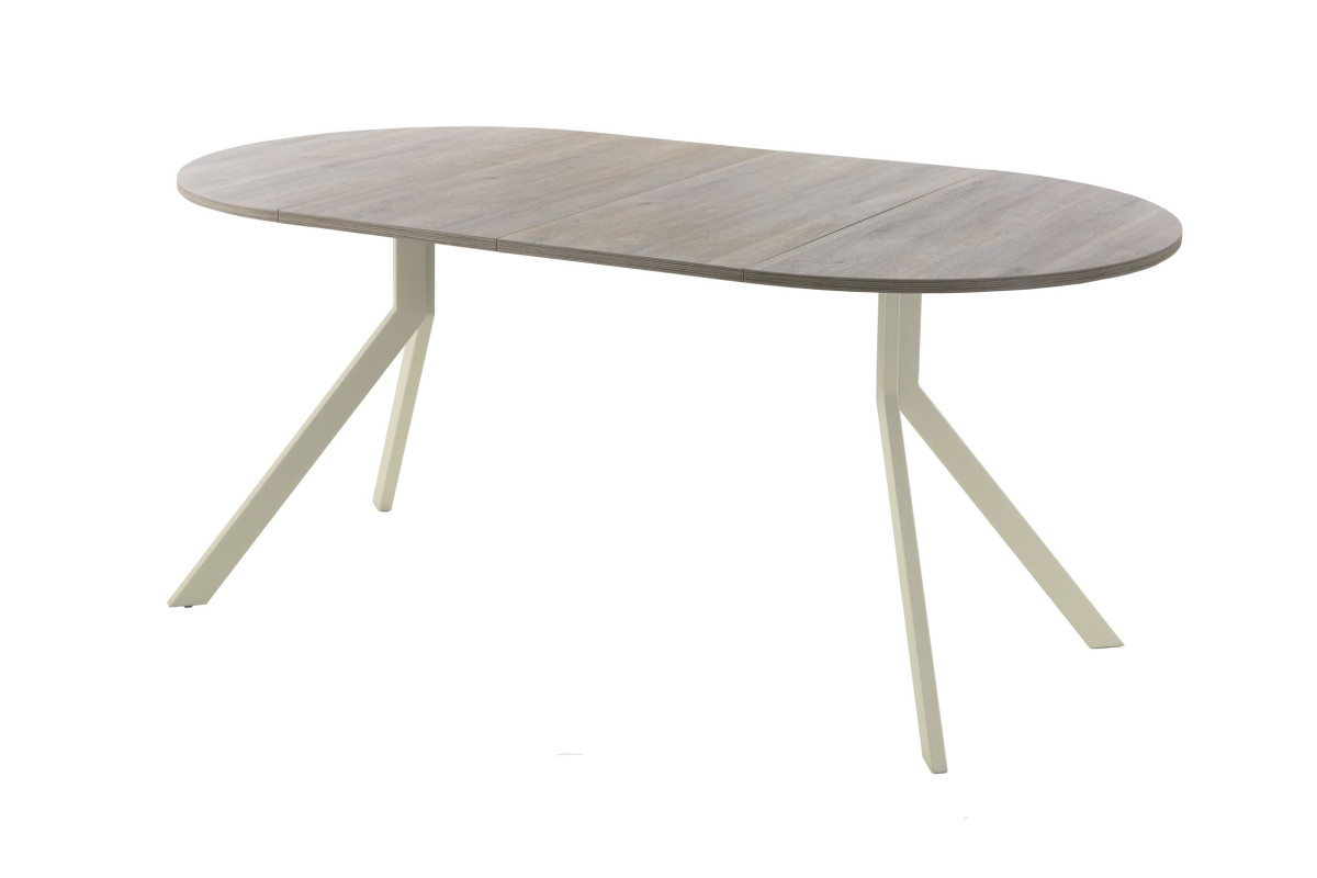 Обеденный стол AMC Elite (серии SLIM) / E18(800) D1 (бежевый/Дуб Уайт-Ривер песочно-бежевый)