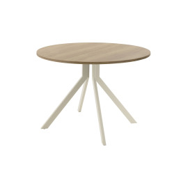 Обеденный стол AMC Elite (серии SLIM) / E18(900) D1 (бежевый/Дуб Небраска Натуральный)