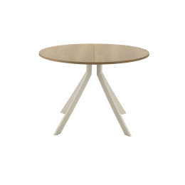 Обеденный стол AMC Elite (серии SLIM) / E18(900) D1 (бежевый/Дуб Небраска Натуральный)