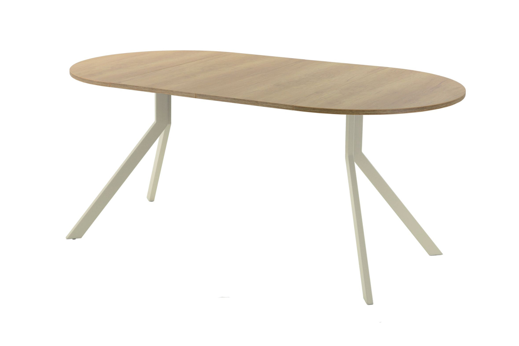 Обеденный стол AMC Elite (серии SLIM) / E18(800) D1 (бежевый/Дуб Небраска Натуральный)