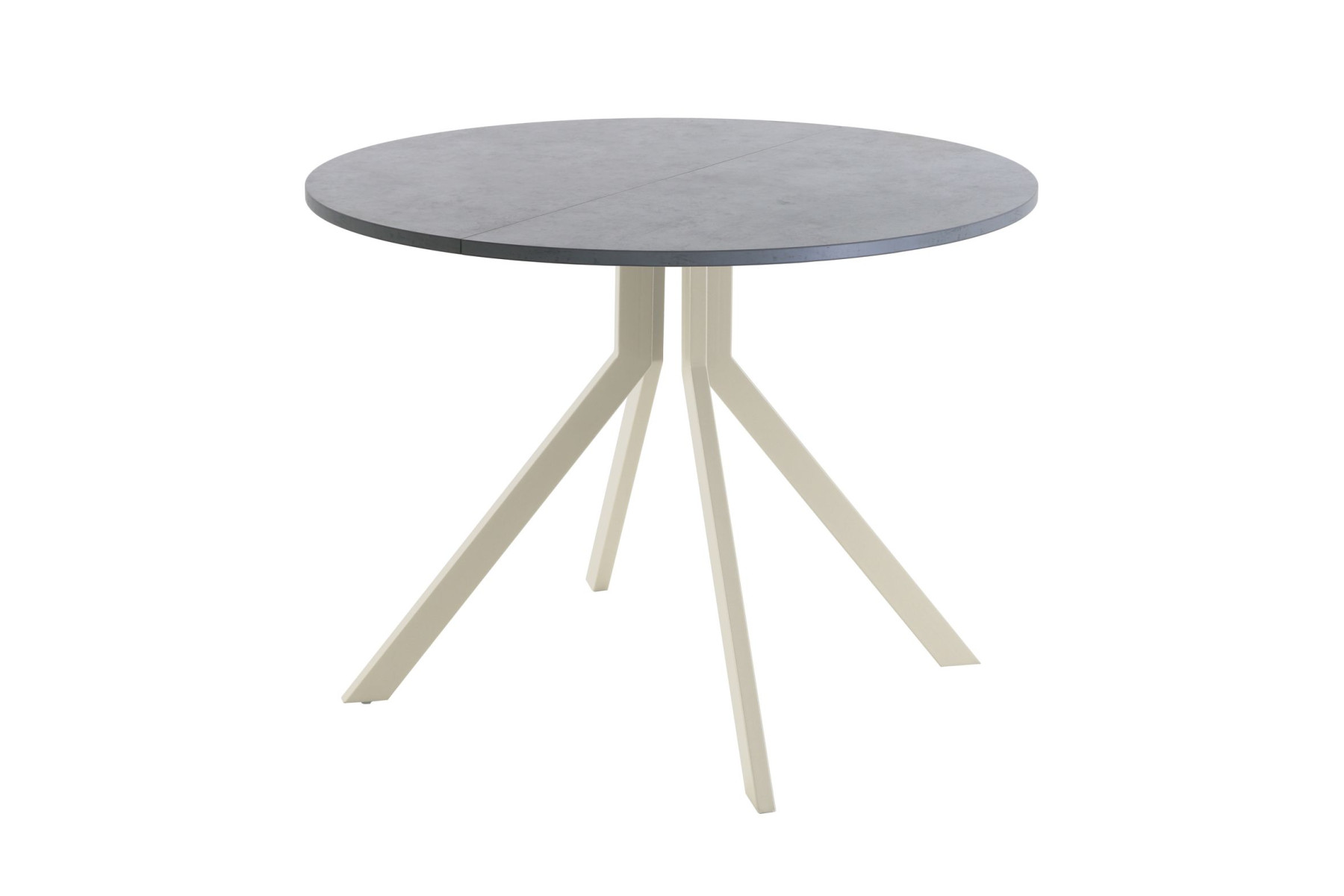 Обеденный стол AMC Elite (серии SLIM) / E18(800) D1 (бежевый/Бетон Чикаго светло-серый)