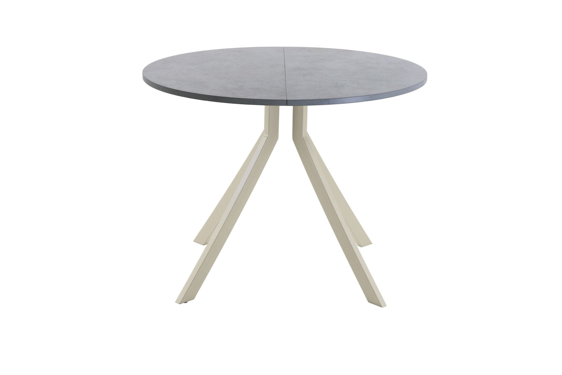 Обеденный стол AMC Elite (серии SLIM) / E18(800) D1 (бежевый/Бетон Чикаго светло-серый)