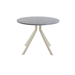 Обеденный стол AMC Elite (серии SLIM) / E18(900) D1 (бежевый/Бетон Чикаго светло-серый)