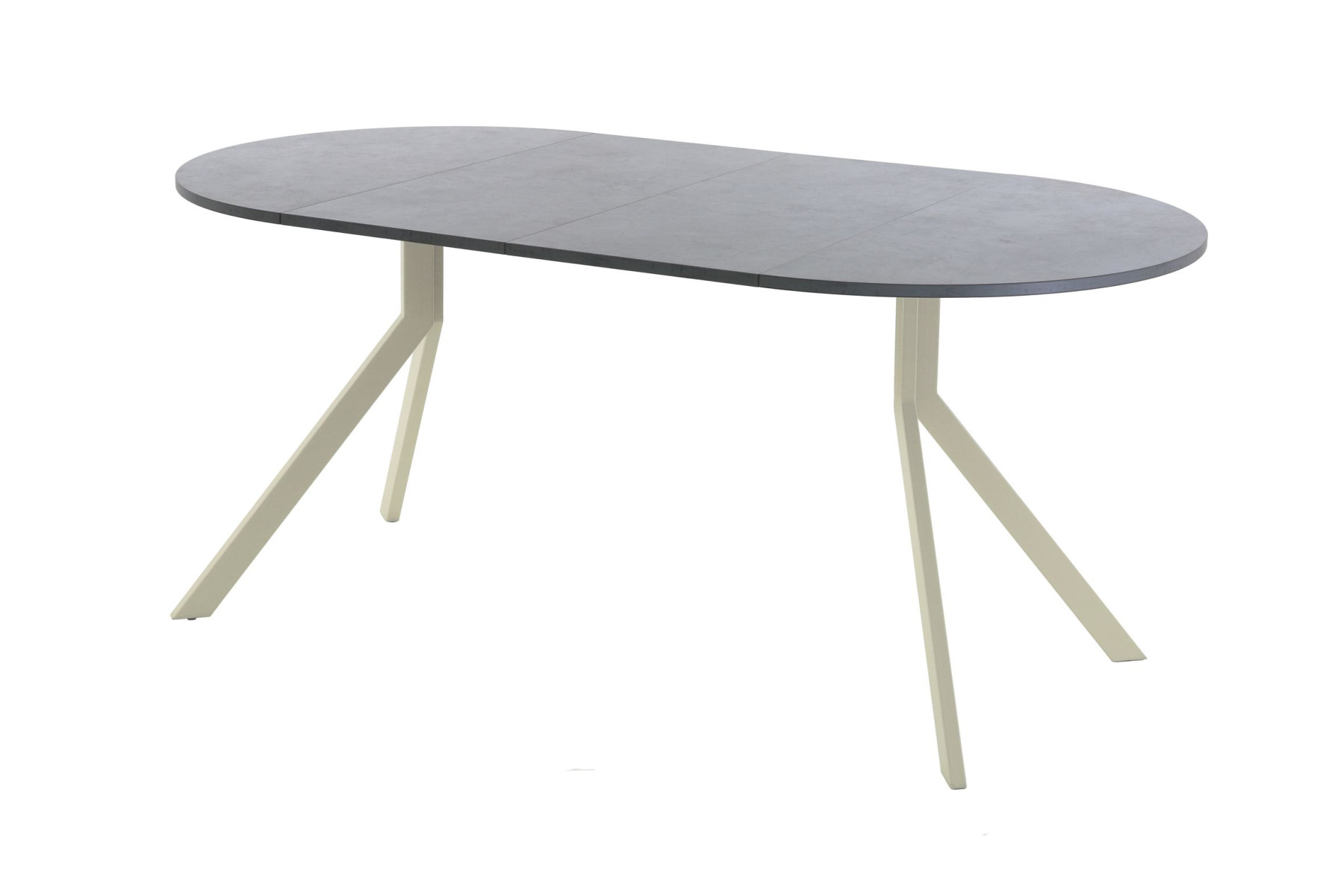 Обеденный стол AMC Elite (серии SLIM) / E18(800) D1 (бежевый/Бетон Чикаго светло-серый)