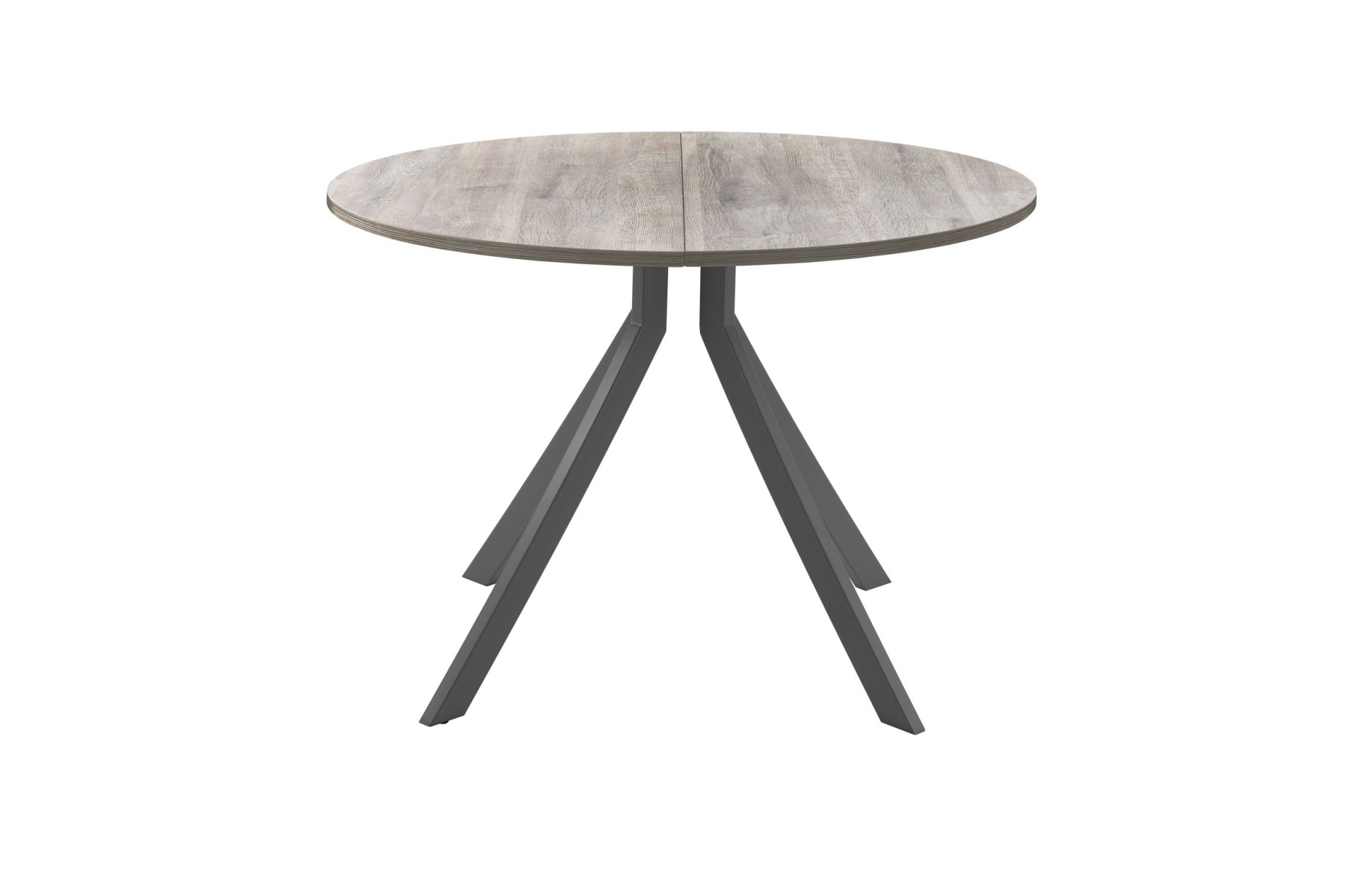 Обеденный стол AMC Elite (серии SLIM) / E18(900) D1 (графит/Дуб Уайт-Ривер песочно-бежевый)