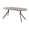 Обеденный стол AMC Elite (серии SLIM) / E18(900) D1 (графит/Дуб Уайт-Ривер песочно-бежевый)