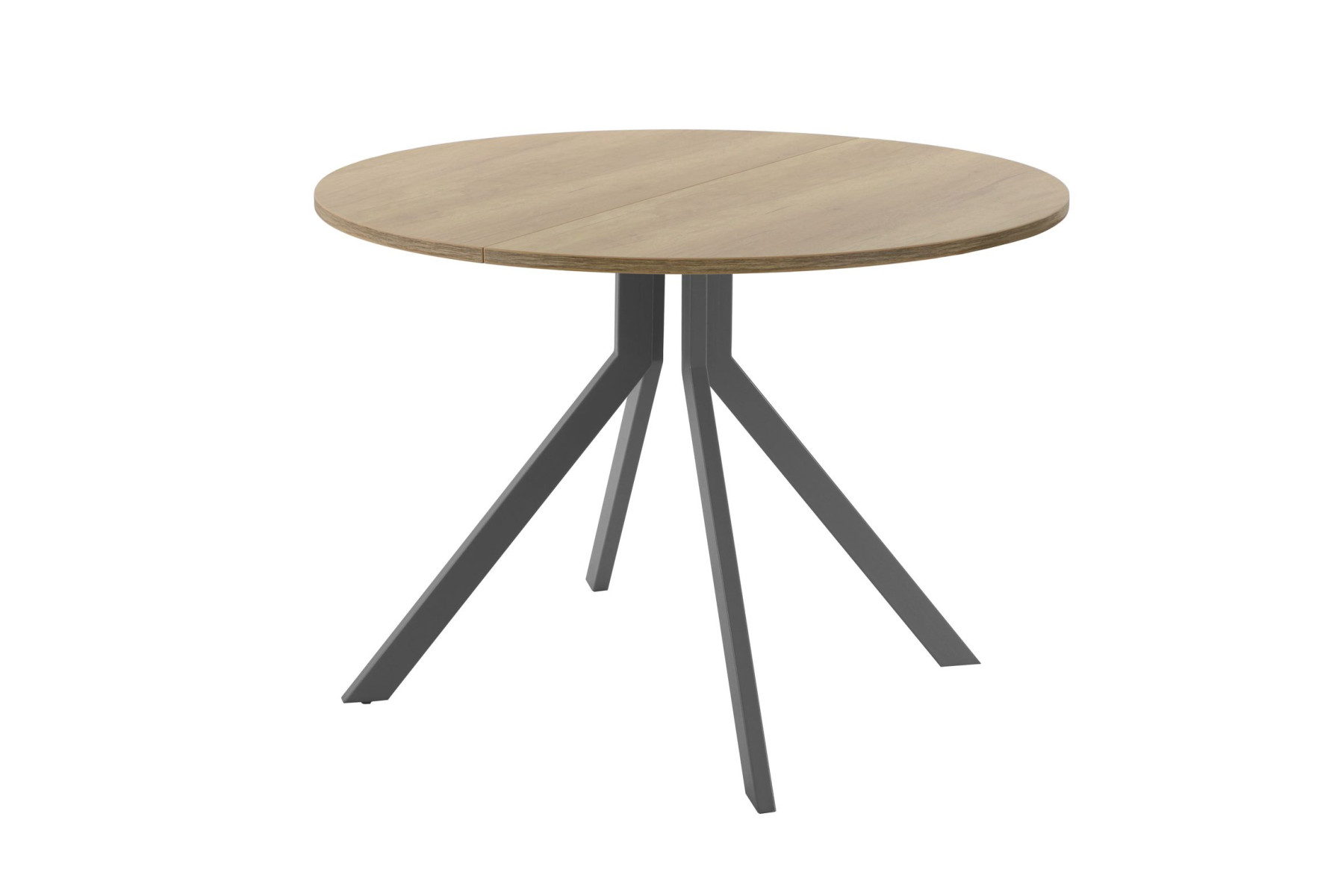 Обеденный стол AMC Elite (серии SLIM) / E18(900) D1 (графит/Дуб Небраска Натуральный)