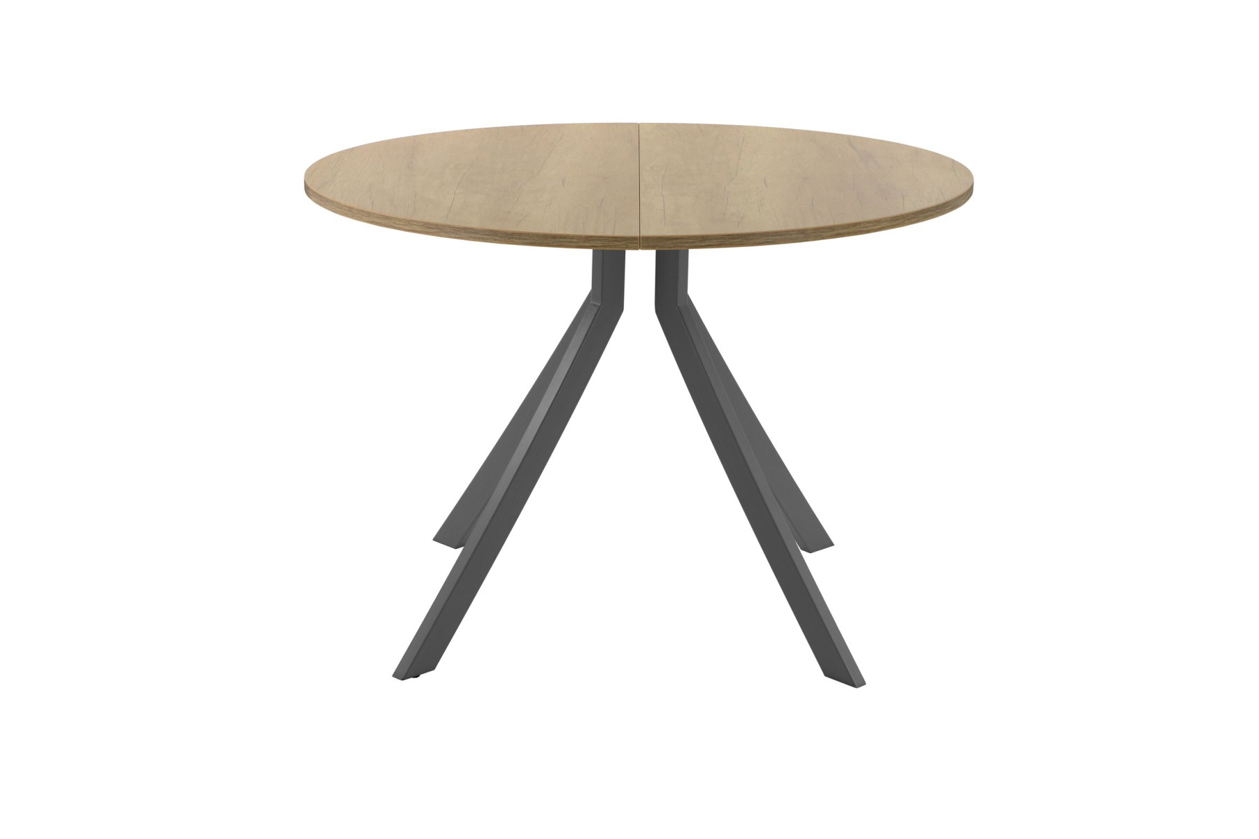 Обеденный стол AMC Elite (серии SLIM) / E18(900) D1 (графит/Дуб Небраска Натуральный)