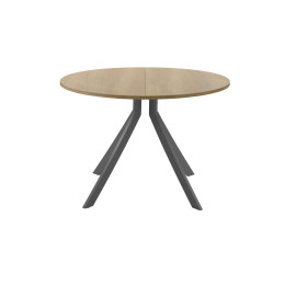 Обеденный стол AMC Elite (серии SLIM) / E18(900) D1 (графит/Дуб Небраска Натуральный)