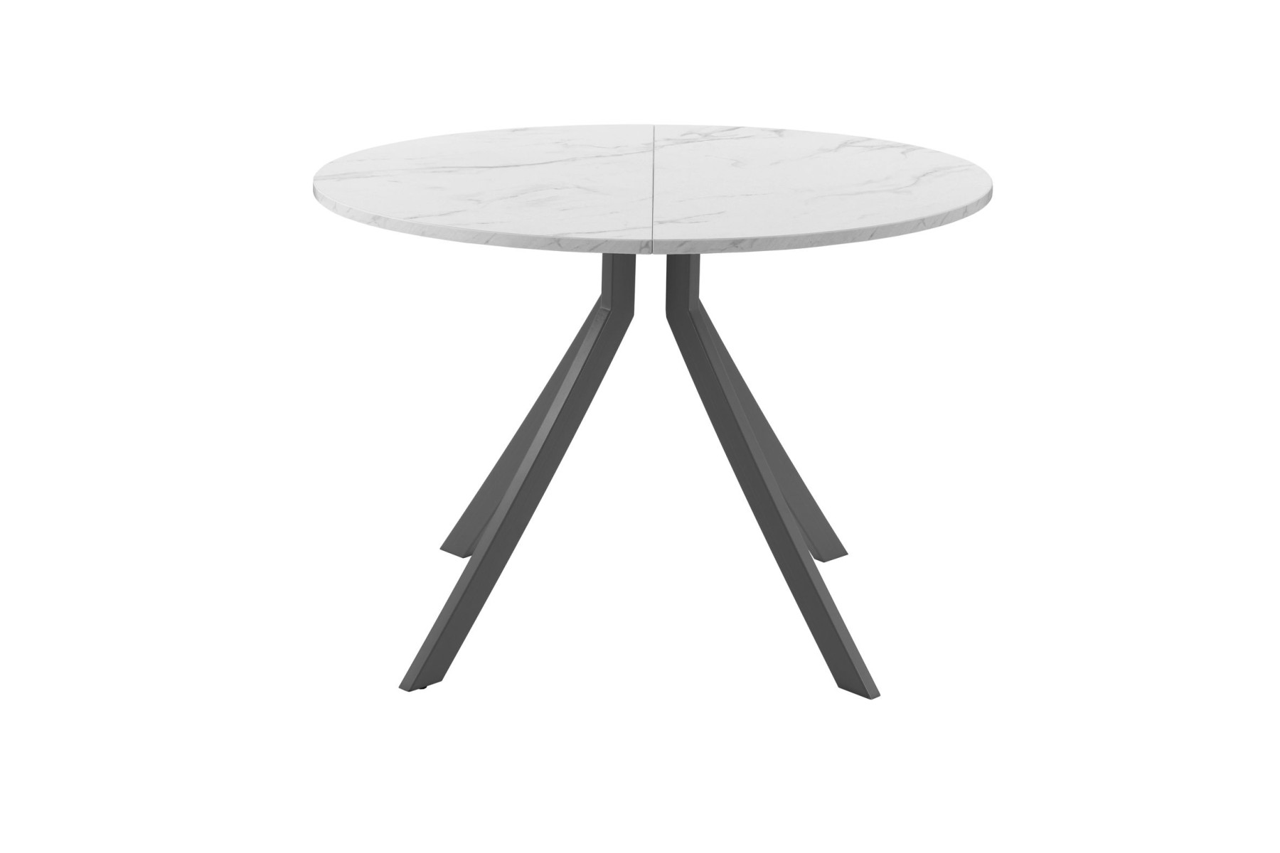 Обеденный стол AMC Elite (серии SLIM) / E18(900) D1 (графит/Мрамор Кристалл)