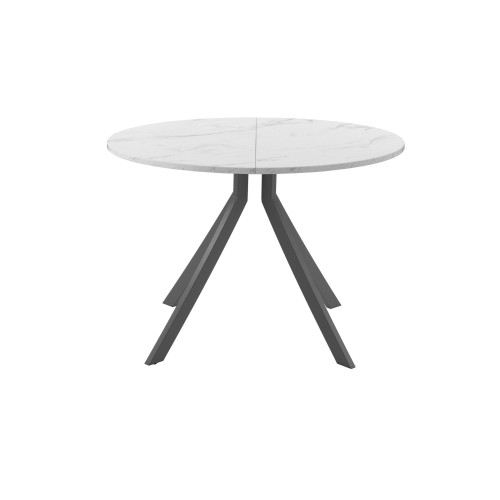 Обеденный стол AMC Elite (серии SLIM) / E18(800) D1 (графит/Мрамор Кристалл)