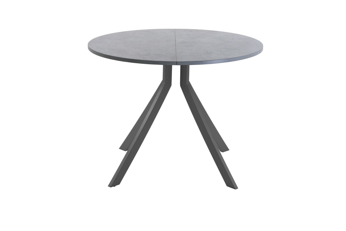 Обеденный стол AMC Elite (серии SLIM) / E18(900) D1 (графит/Бетон Чикаго светло-серый)