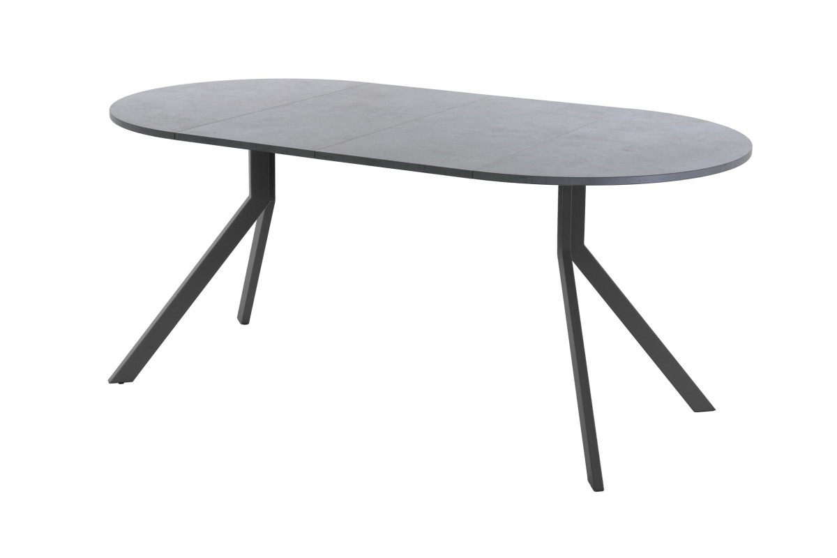 Обеденный стол AMC Elite (серии SLIM) / E18(900) D1 (графит/Бетон Чикаго светло-серый)