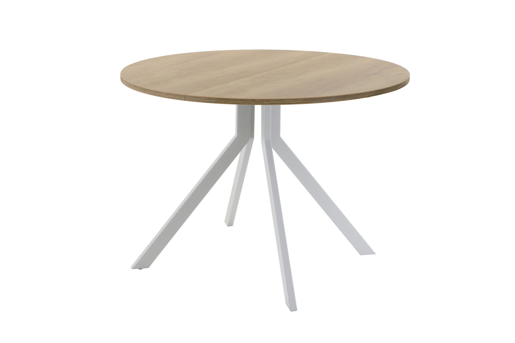 Обеденный стол AMC Elite (серии SLIM) / E18(800) D1 (серебро/Дуб Небраска Натуральный)