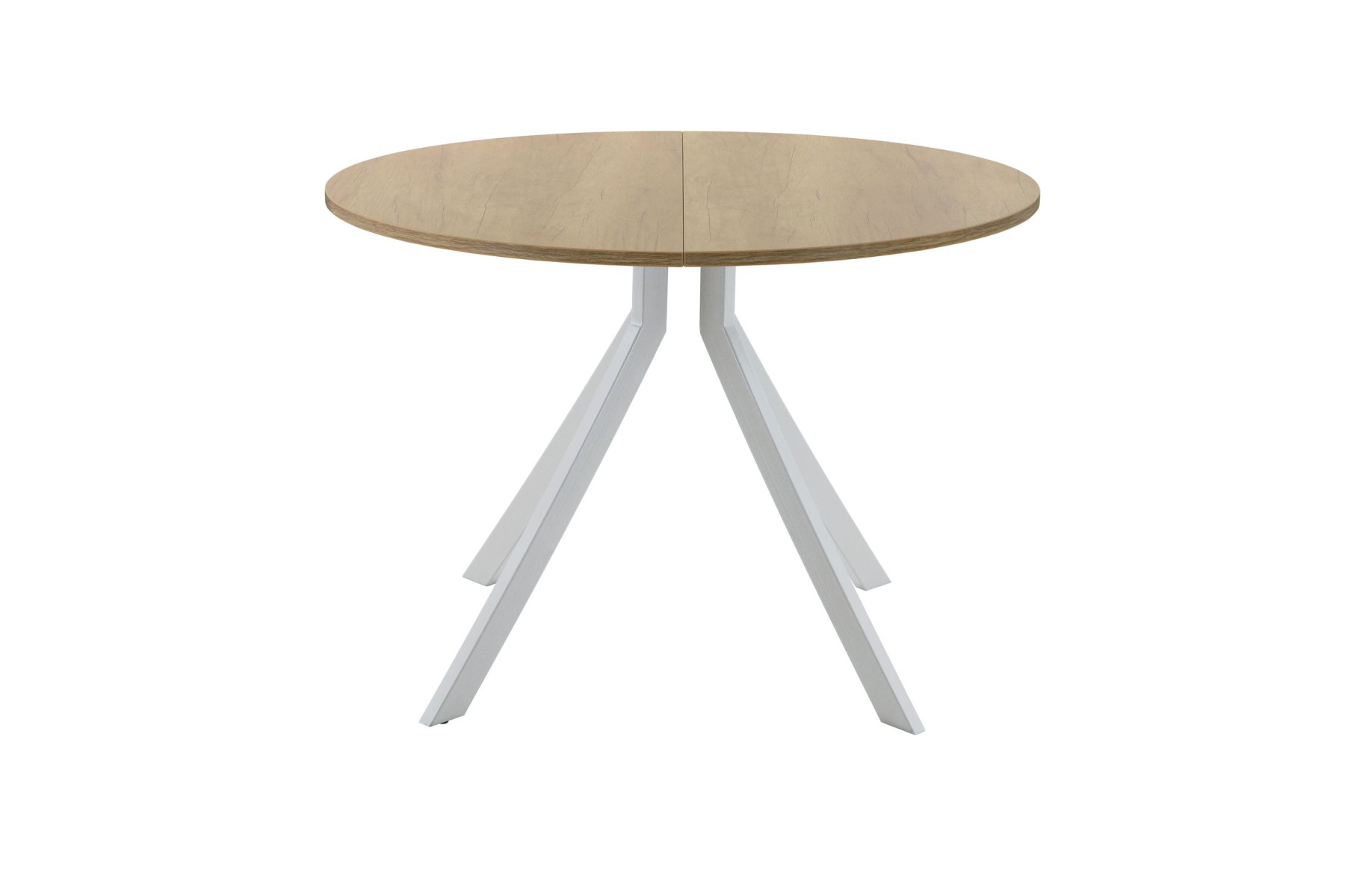 Обеденный стол AMC Elite (серии SLIM) / E18(800) D1 (серебро/Дуб Небраска Натуральный)