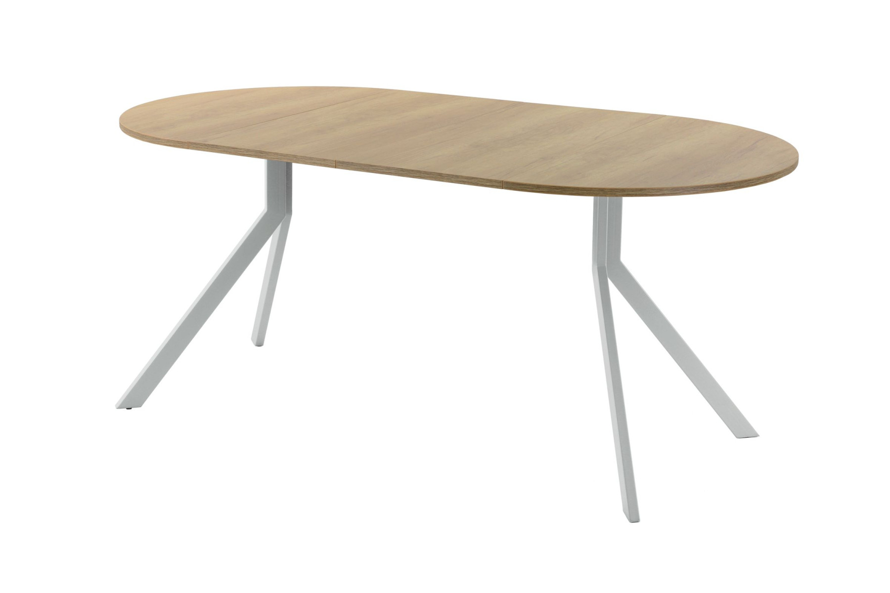 Обеденный стол AMC Elite (серии SLIM) / E18(800) D1 (серебро/Дуб Небраска Натуральный)