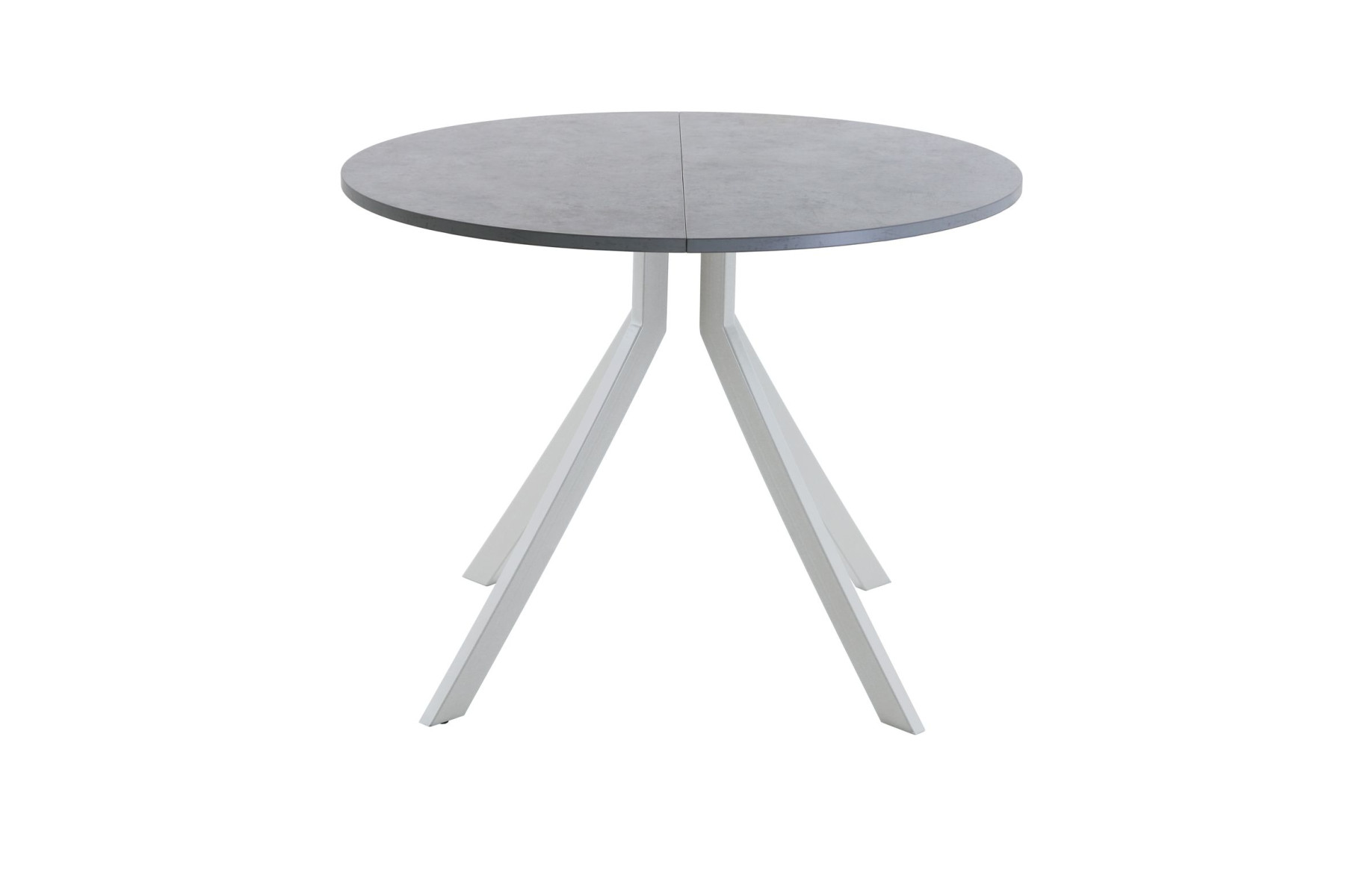 Обеденный стол AMC Elite (серии SLIM) / E18(800) D1 (серебро/Бетон Чикаго светло-серый)