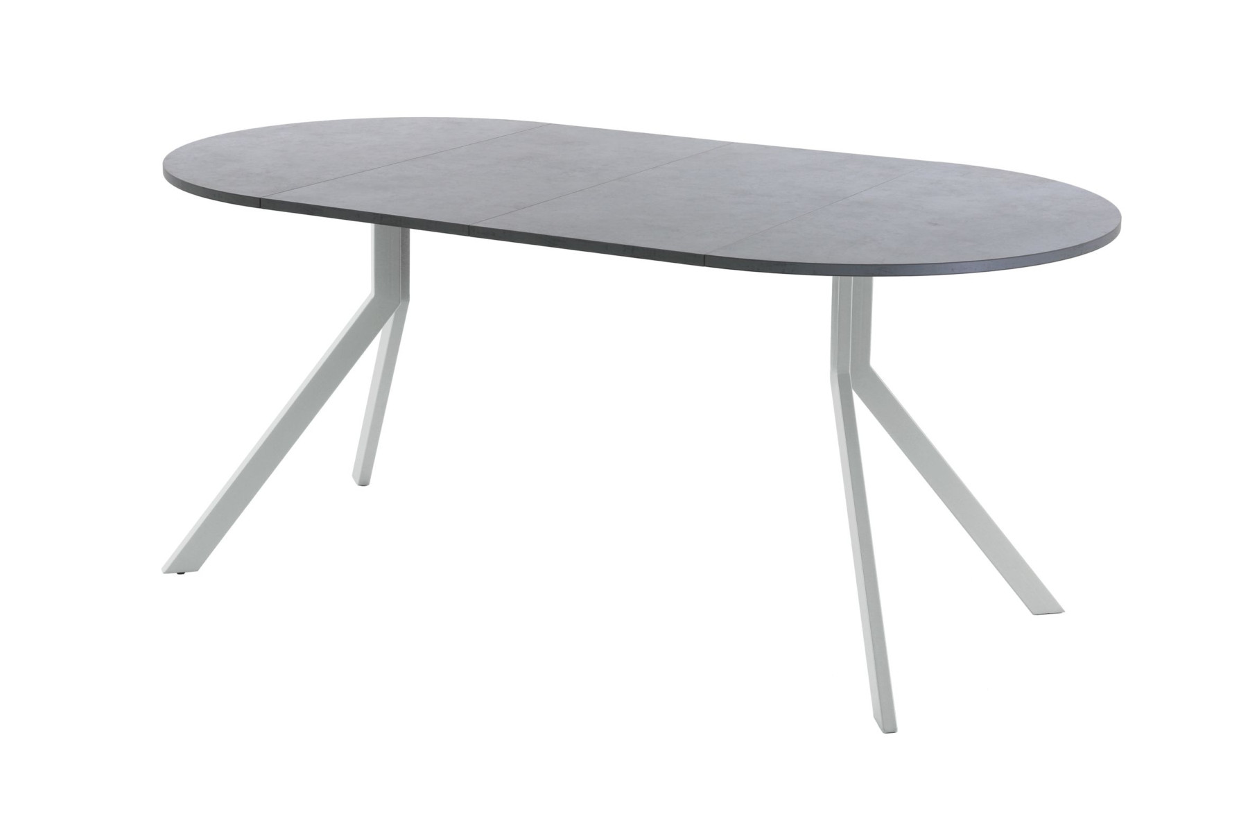 Обеденный стол AMC Elite (серии SLIM) / E18(800) D1 (серебро/Бетон Чикаго светло-серый)